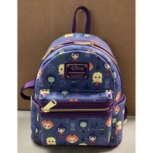 Loungefly Disney Hocus Pocus Chibi AOP Mini Backpack - New with Tags